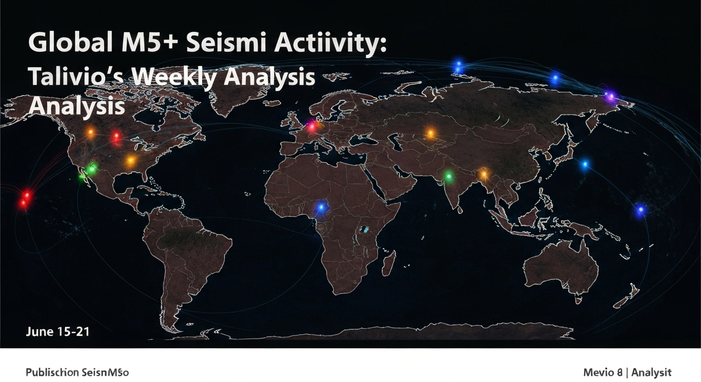 Global M5+ Seismic Activity: Talivio's Weekly Analytical Recap (June 15-21)