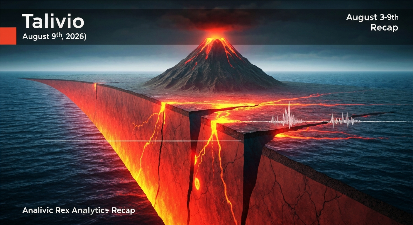 Global M5+ Seismic Activity: Talivio's Weekly Analytical Recap (Aug 3-9, 2026)