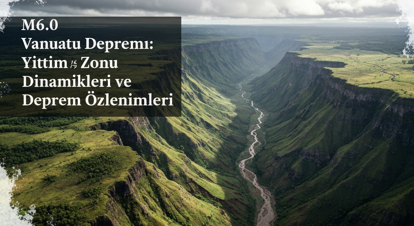 M6.0 Vanuatu Depremi: Yitim Zonu Dinamikleri ve Talivio'nun Analitik İncelemesi